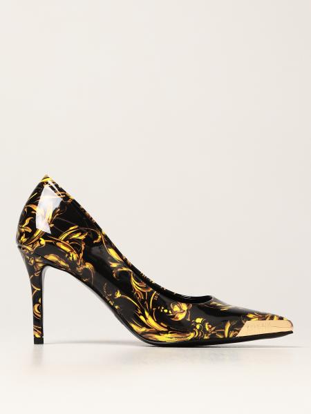 Versace Jeans Couture patent leather pumps