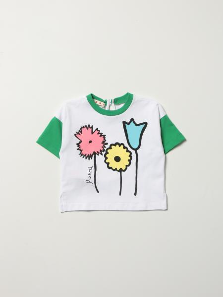 Marni: T-shirt Marni in cotone con stampa grafica