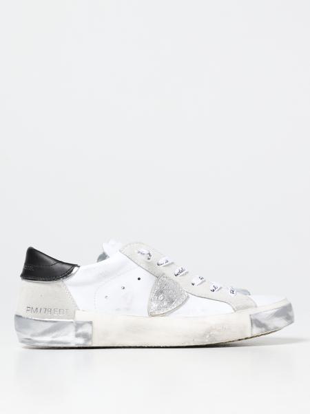 Prsx Philippe Model sneakers in worn leather and suede
