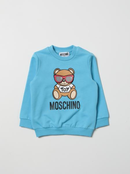 light blue moschino jumper