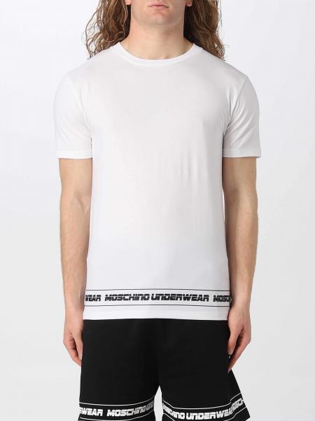 MOSCHINO UNDERWEAR: t-shirt for man - White | Moschino Underwear t ...