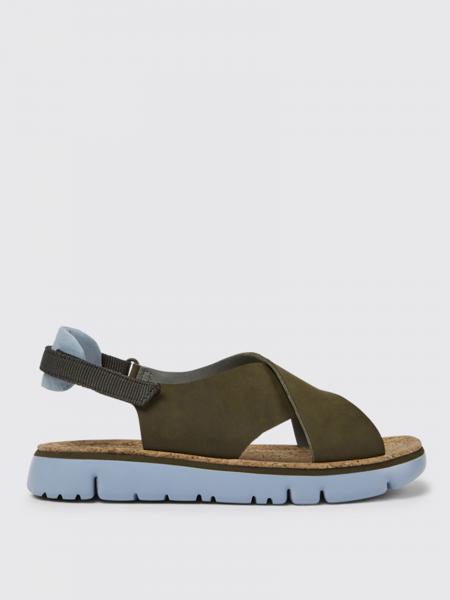 Oruga Camper sandals in leather and fabric