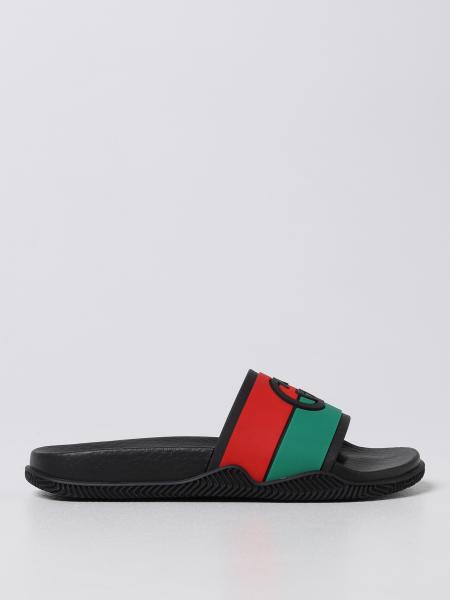 Sandalo slide Gucci in gomma