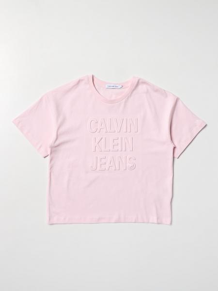 T-shirt Calvin Klein con logo embossed