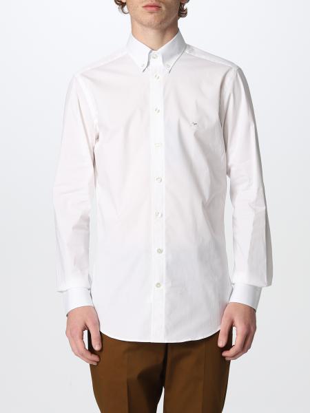 Camicia Etro in cotone con logo ricamato