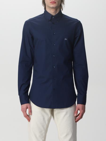 Camicia Etro in cotone con logo ricamato