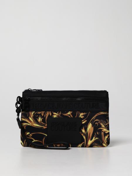 Versace Jeans Couture clutch bag in Baroque nylon