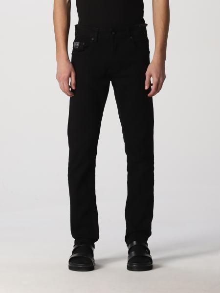 VERSACE JEANS COUTURE: jeans in cotton denim - Black | Versace Jeans ...