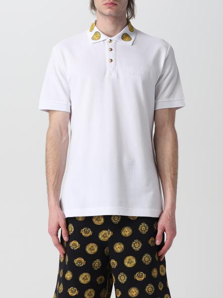 Versace Jeans Couture polo shirt with patterned collar