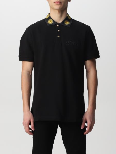 Versace Jeans Couture polo shirt with patterned collar