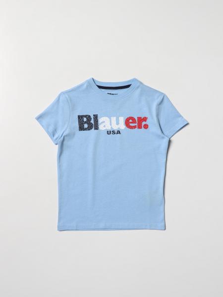 Blauer: Blauer cotton t-shirt with logo