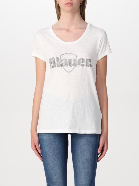 Blauer women: Basic Blauer t-shirt with logo