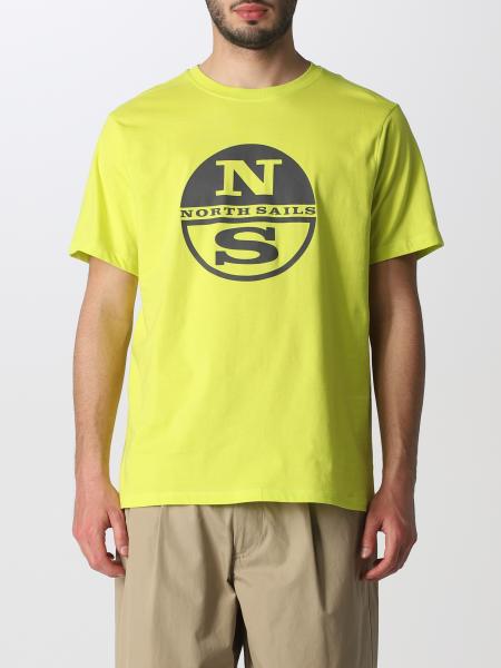 North Sails Outlet: cotton t-shirt with logo - Yellow | North Sails t ...