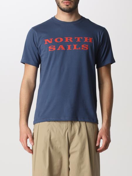 NORTH SAILS: cotton t-shirt with logo - Denim | North Sails t-shirt ...