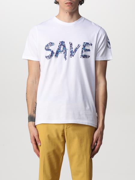 세이브 더 덕 남성 2022 봄 여름: 티셔츠 남성 Save The Duck