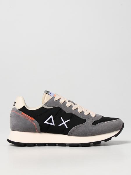 SUN 68: Tom sneakers in suede and nylon - Black | Sun 68 sneakers ...
