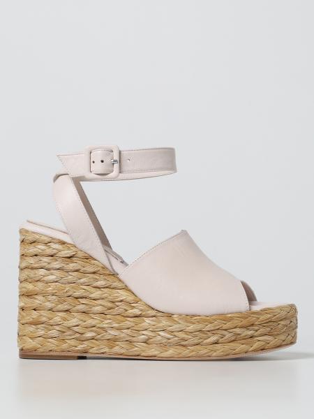 Clam Paloma Barcelò wedge sandals in raffia and leather