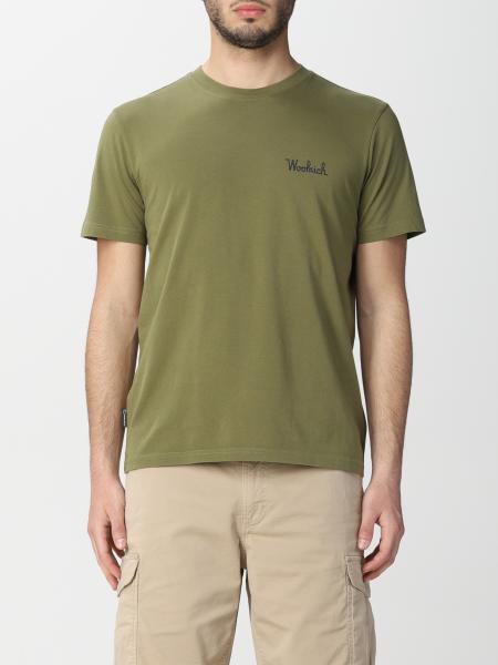 Woolrich men's clothing: Woolrich cotton t-shirt with logo