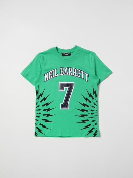 T-shirt Neil Barrett in cotone con logo 7
