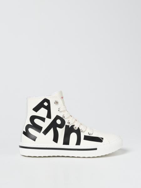 Marni canvas high-top trainers