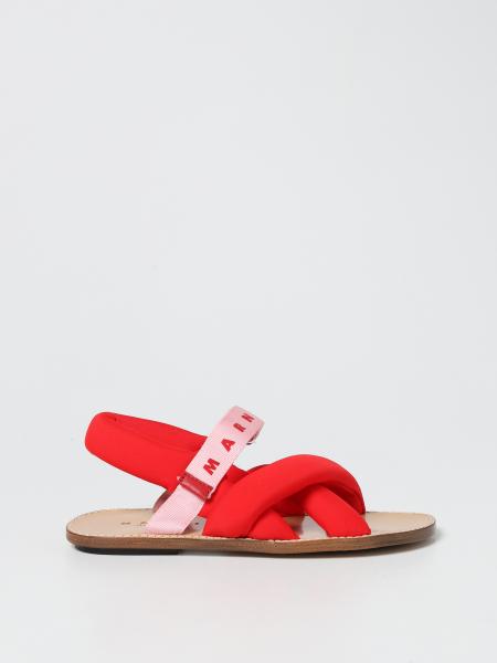 Marni: Marni padded fabric sandals