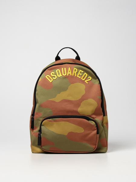 Dsquared2 Junior rucksack in camouflage canvas
