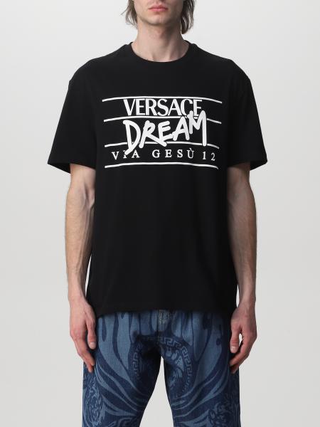 Versace: T-shirt Versace in cotone con logo