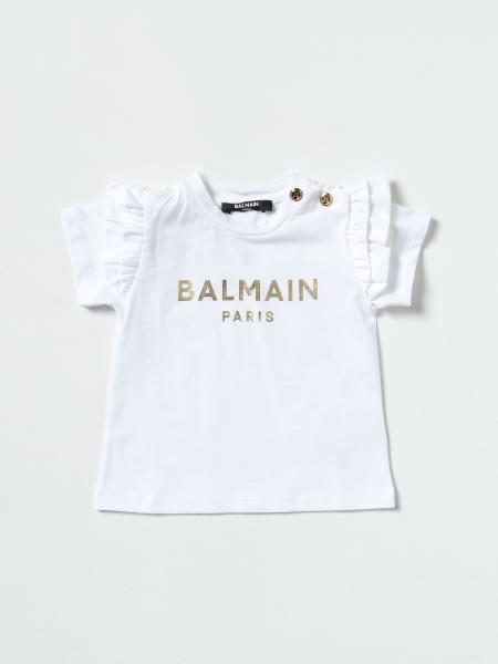 T-shirt Balmain con logo laminato