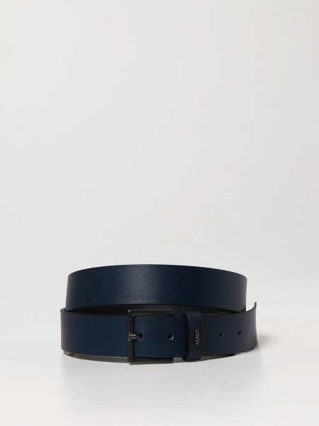 HUGO: belt for man - Blue | Hugo belt 50470652 online at GIGLIO.COM