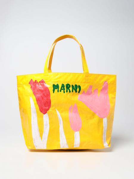 Marni: Marni tote bag with graffiti print