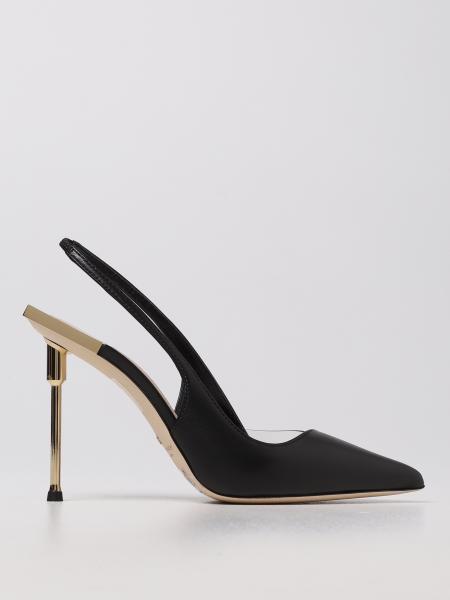 Elisabetta Franchi heeled slingback in leather