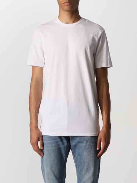 ARMANI EXCHANGE: cotton t-shirt with logo - White | Armani Exchange t ...