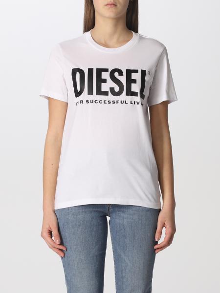 Diesel donna: T-shirt Diesel in cotone con logo