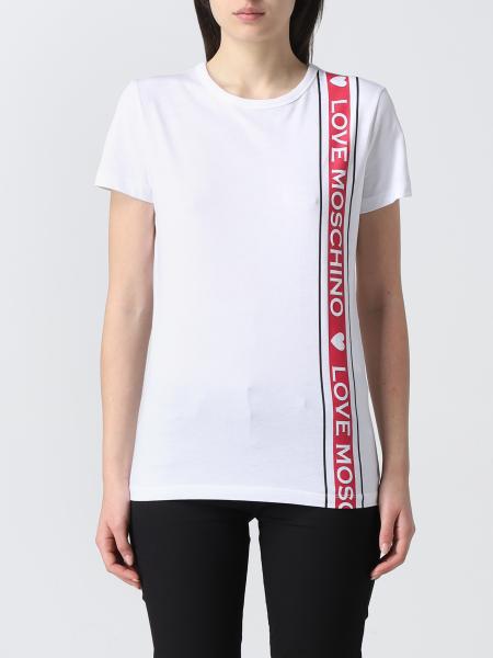 Love Moschino: Love Moschino cotton t-shirt with logo
