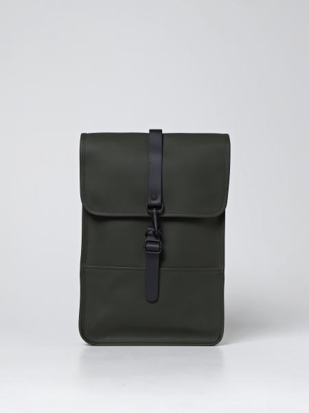 Rains backpack in rubberized synthetic leather