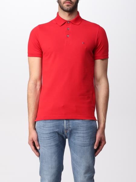 TOMMY polo t-shirt - Red | Tommy Hilfiger polo MW0MW17771 online GIGLIO.COM