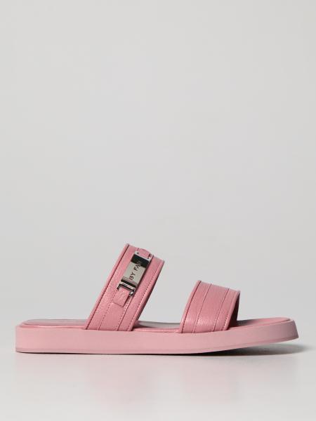 By Far sandal in grained leather