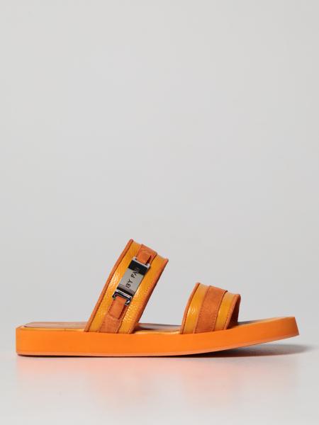 By Far sandal in leather and suede