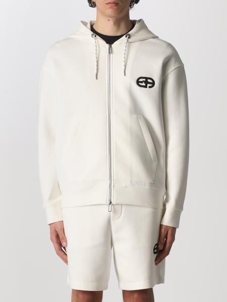 Emporio Armani men: Emporio Armani sweatshirt in cotton blend with logo