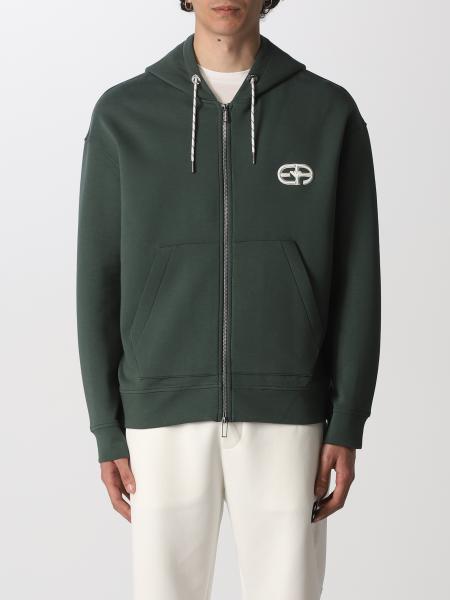 Emporio Armani men: Emporio Armani sweatshirt in cotton blend with logo