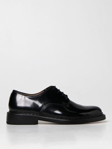 OUR LEGACY: Uniform Parade derby in brushed leather - Black | Our ...