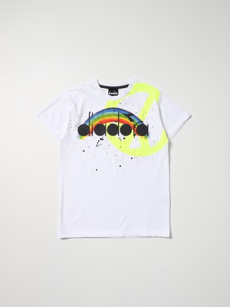 Diadora Heritage: Diadora T-shirt with rainbow logo print