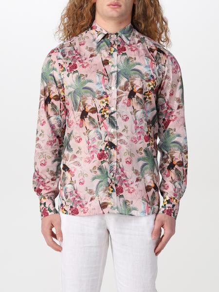 Camicia Etro in cotone con stampa tropicale