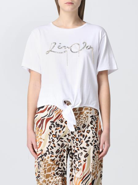 Liu Jo: Liu Jo T-shirt with graphic print with rhinestones