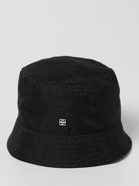 GIVENCHY: nylon bucket hat with monogram - Black | Givenchy hat H21055 ...