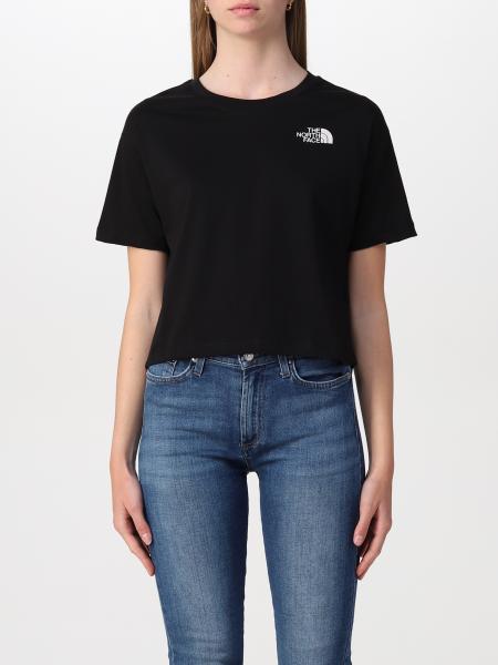 The North Face: The North Face cropped t-shirt in cotton with logo