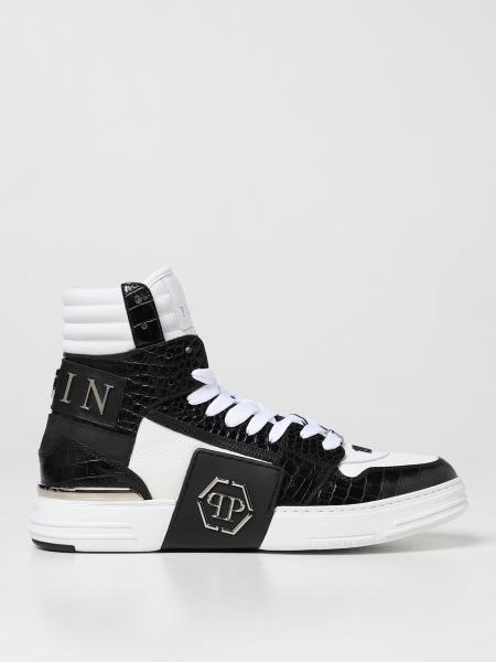 Philipp Plein high-top sneakers in leather with logo