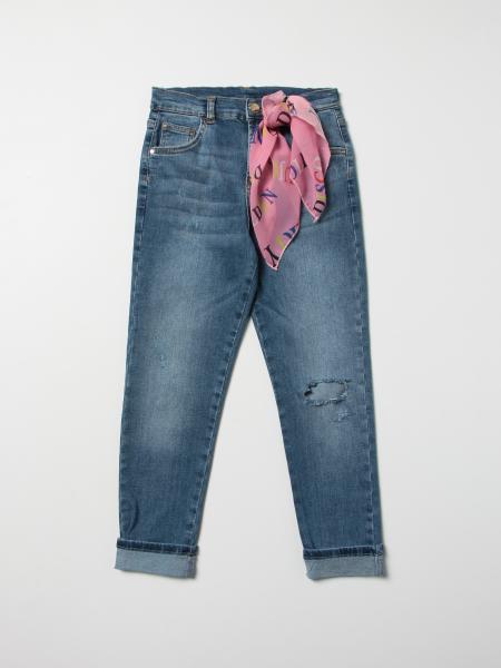 Liu Jo kids: Liu Jo 5-pocket jeans with foulard