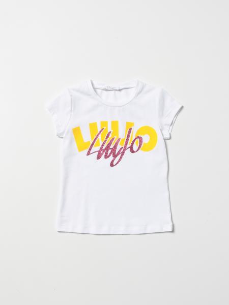 LIU JO: T-shirt with logo - White | Liu Jo t-shirt KA2098J5003 online ...