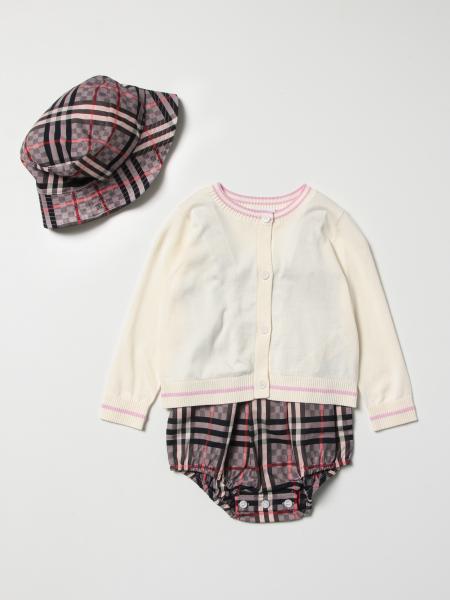 Burberry hat and romper set